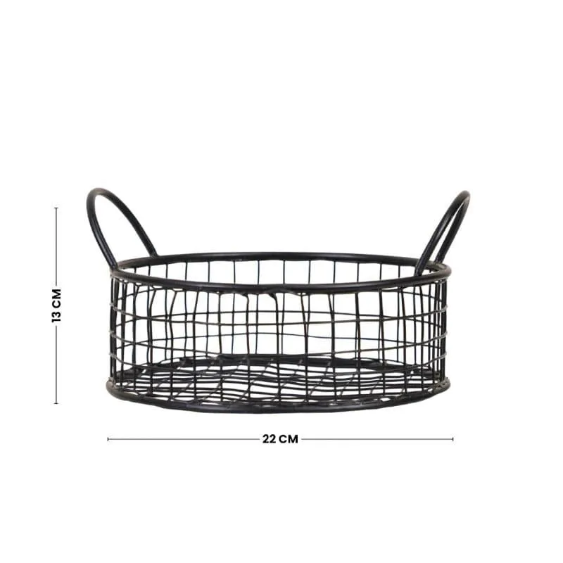 Orchard Metal Oval Fruit Basket media 4
