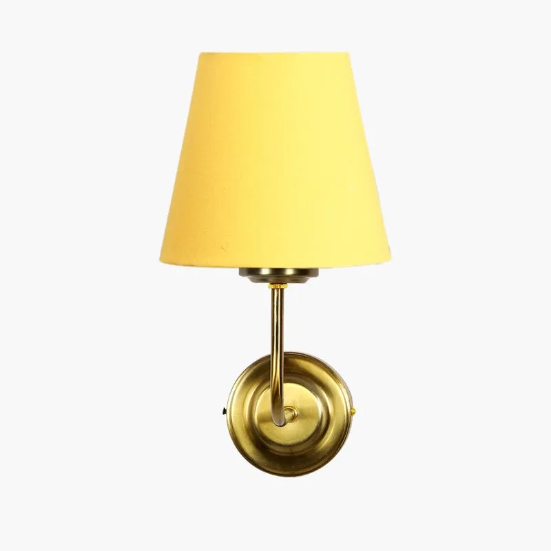 Lumoire Cone Metal Wall Lamp - Gold,Yellow media 5