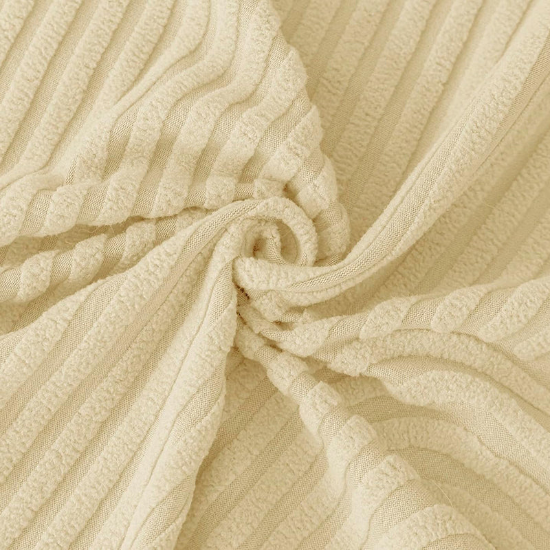 Sofique Jacquard Sofa Cover - Beige media 5