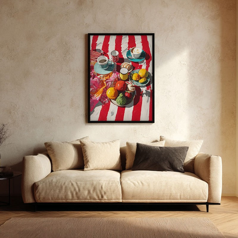 Tableya Canvas Wall Painting With Black Frame