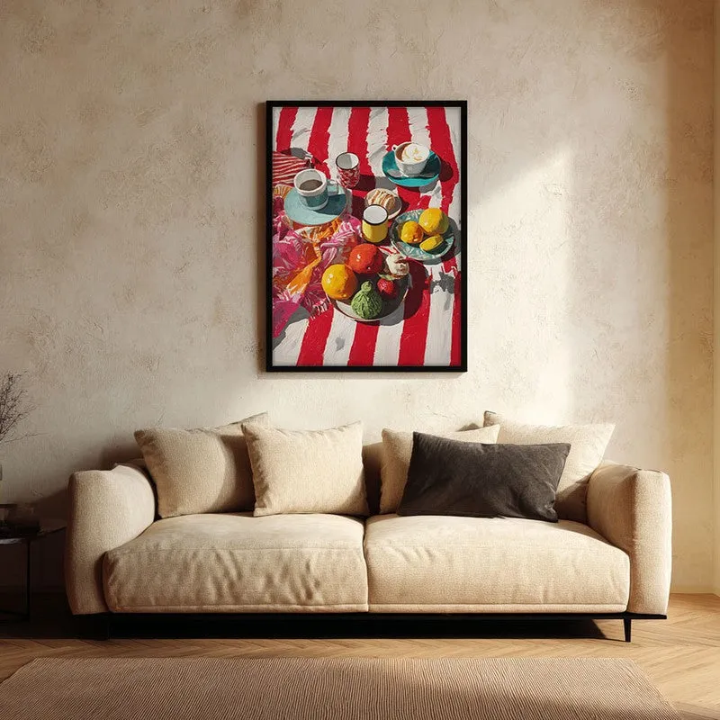 Tableya Canvas Wall Painting With Black Frame media 1