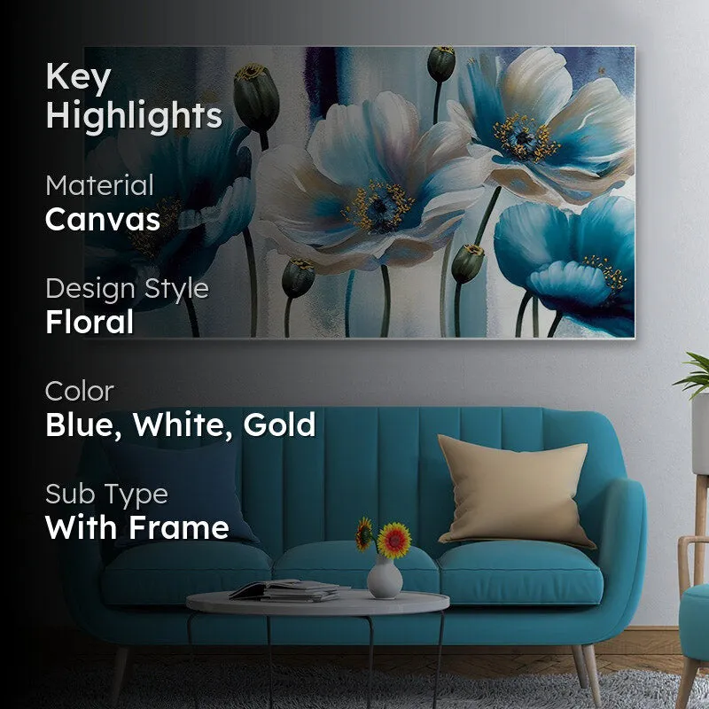 Oceana Petals Floral Canvas Wall Painting media 2