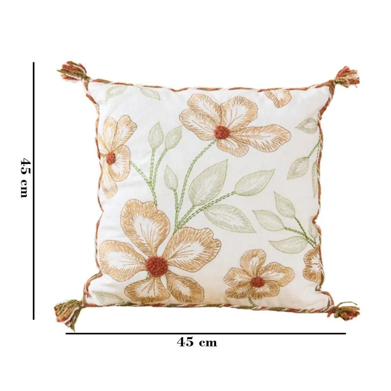 Daisy Rust Petals Cotton Cushion media 5
