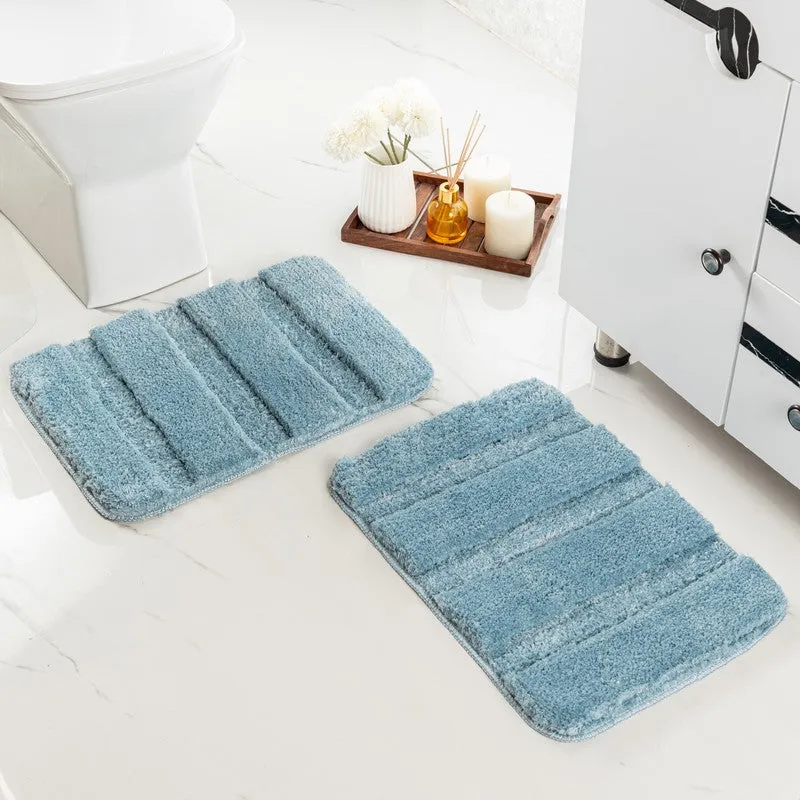 CozyMist Bathmat ( blue ) - Set Of Two media 3