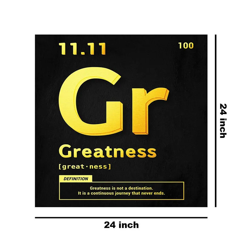 Greatness Typography Wall Painting media 8