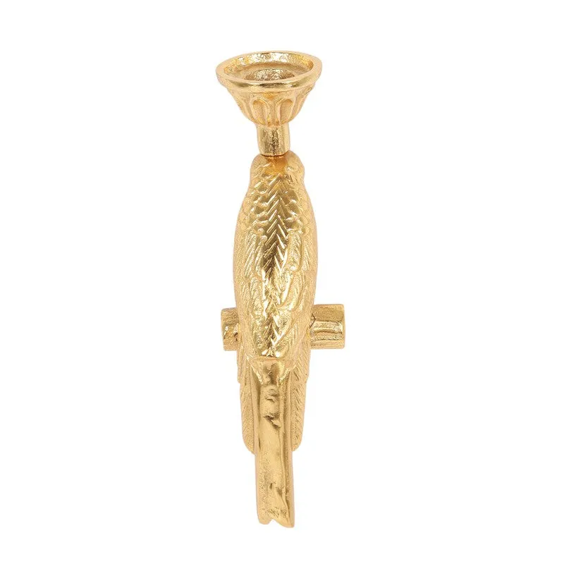 Vihang Bird Tealight Holder - Gold media 6