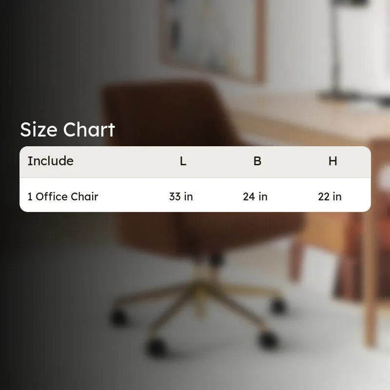 Sitessa Metal Office Chair - Brown media 11