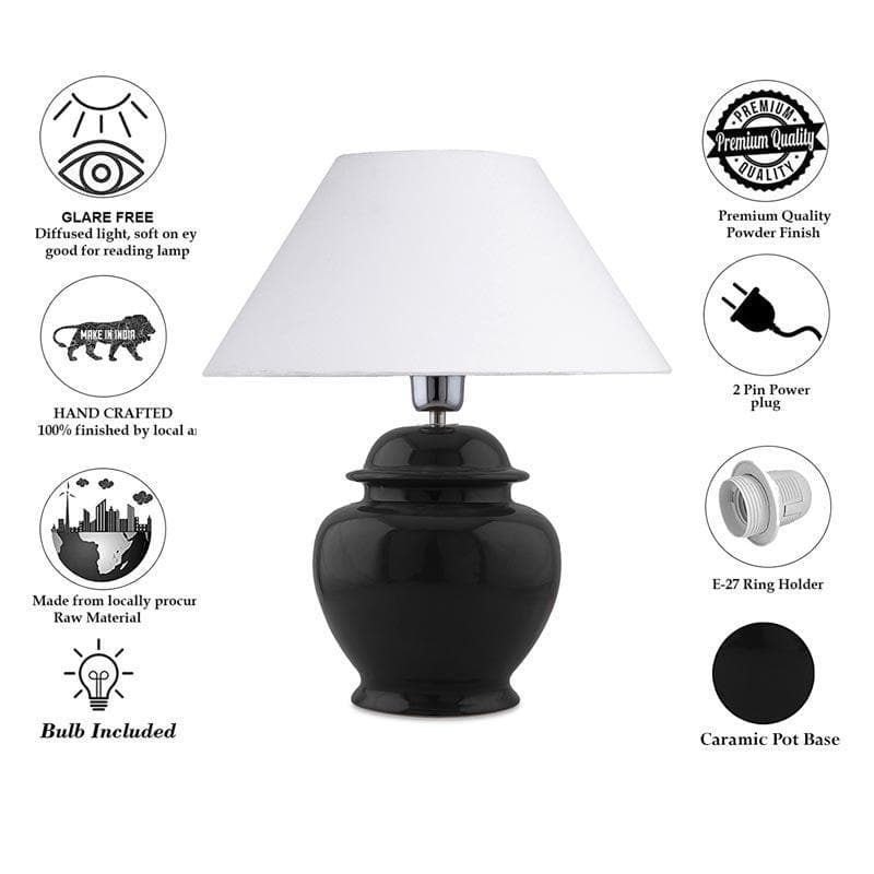 Luminara Luxe Ceramic Table Lamp (White) - Set of Two media 7