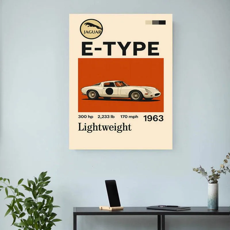 Jaguar E-Type Legend Wall Poster media 3