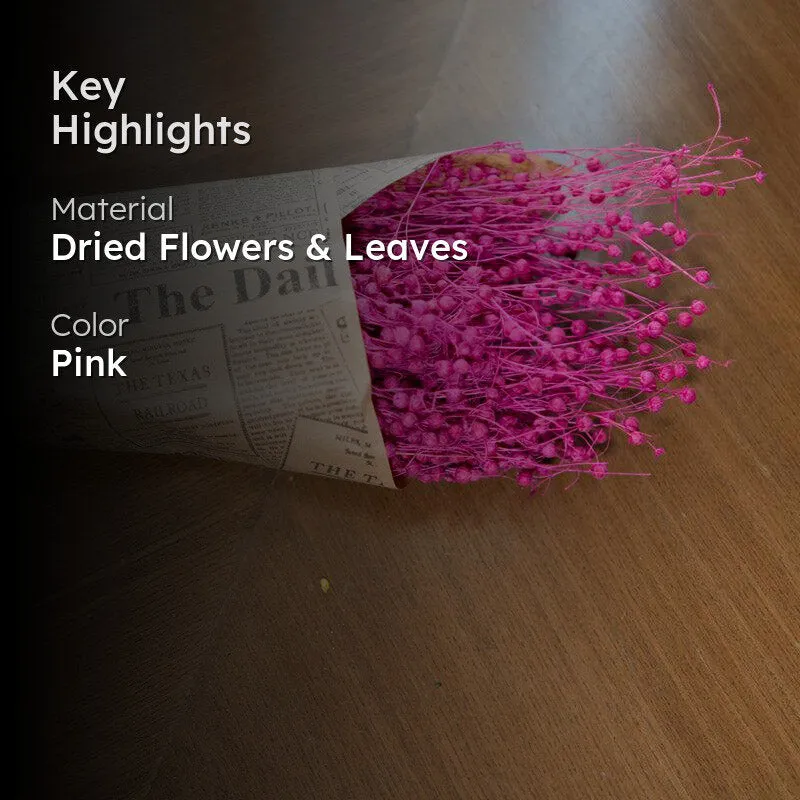 Amora Fax Dried Flower Bunch - Pink media 2