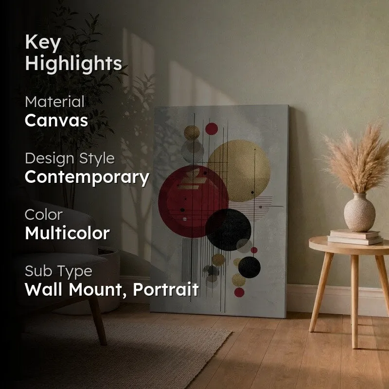 Brush Block Balance Canvas Wall Art media 2