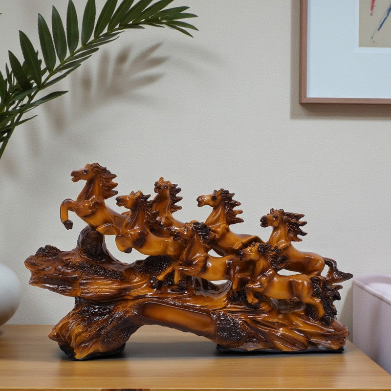 Majestic Steeds Horse Polyresin Showpiece