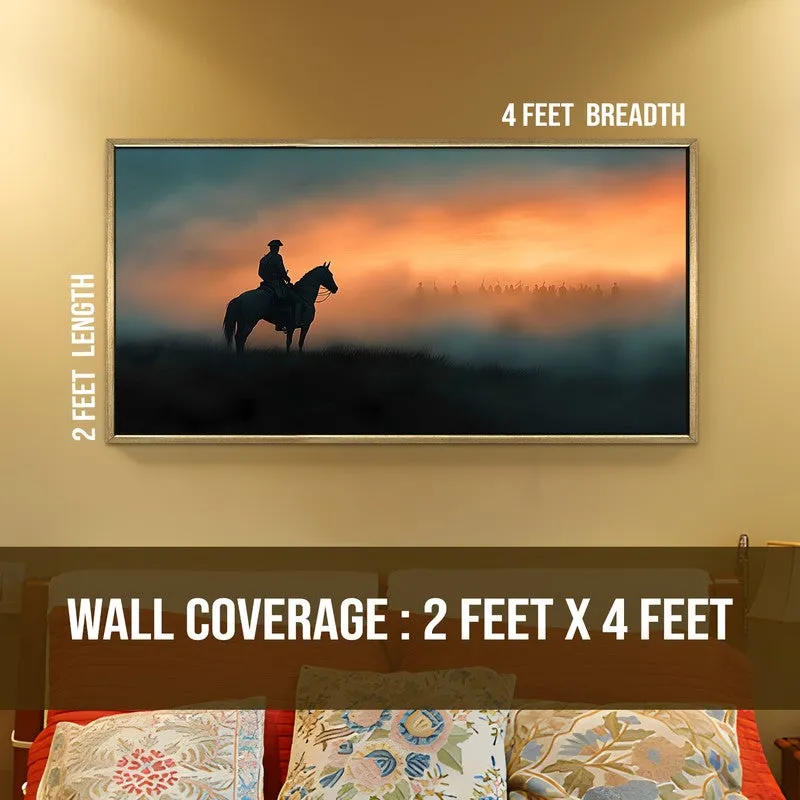 Horizonfall Canvas Wall Painting With Frame media 8