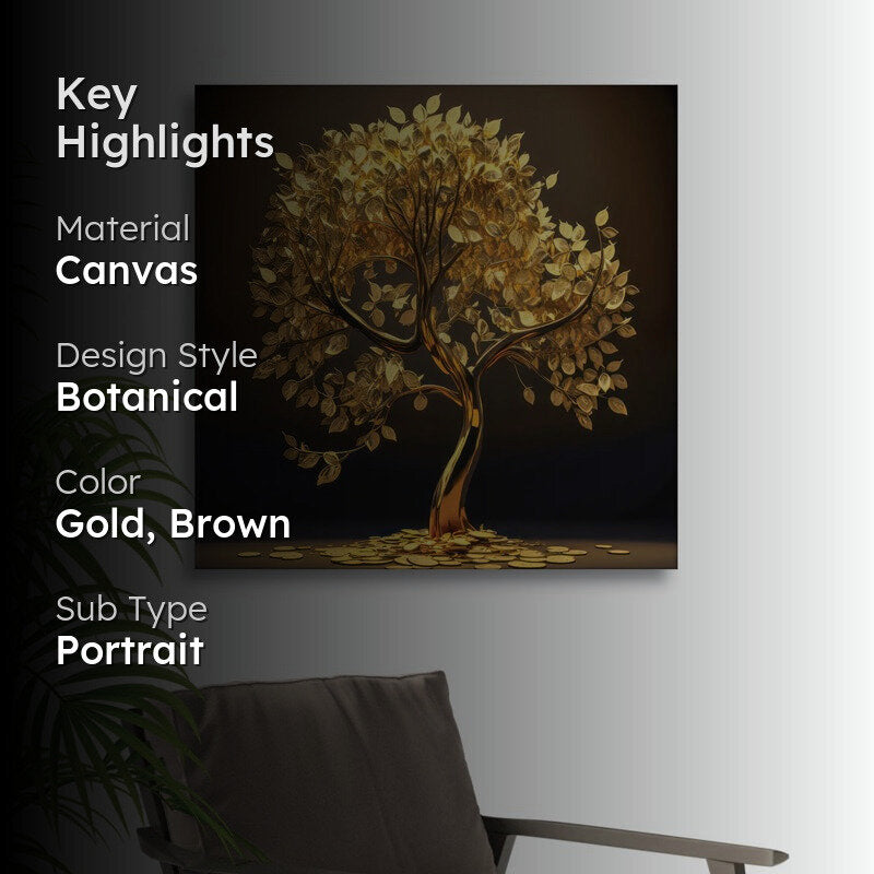 Golden Galore Wall Painting media 2