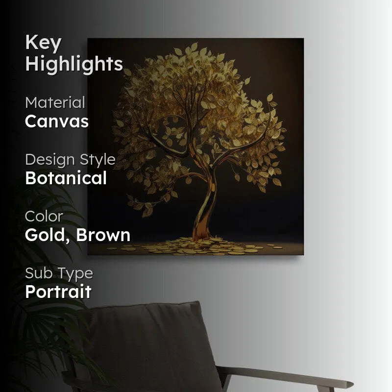 Golden Galore Wall Painting media 2