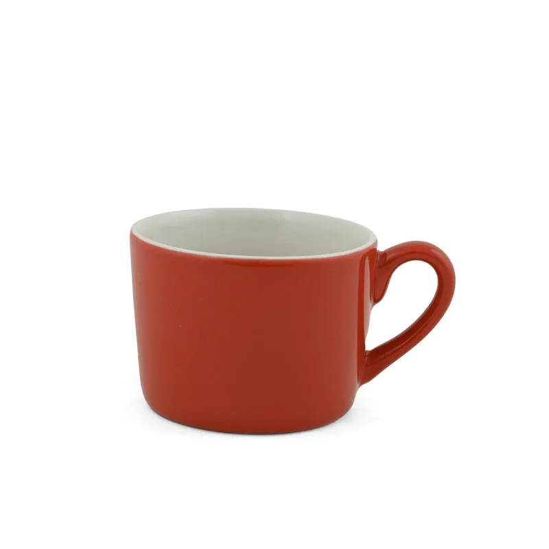 MochaMuse Cup & Saucer (Red/190 mL Each) - Set of Six - 6