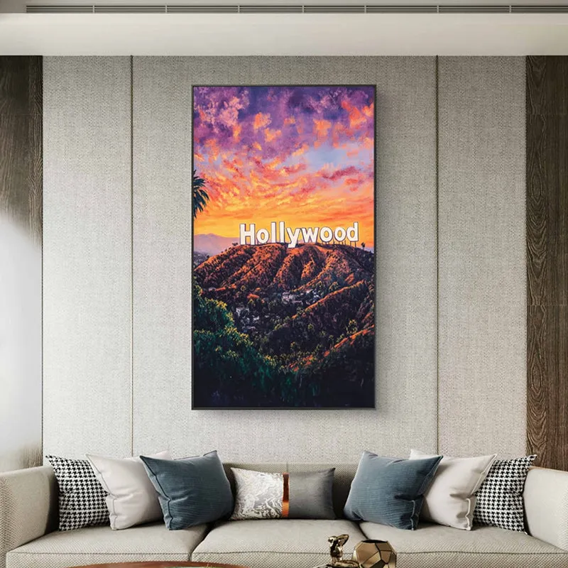 Hollywood Sunset Wall Painting media 4