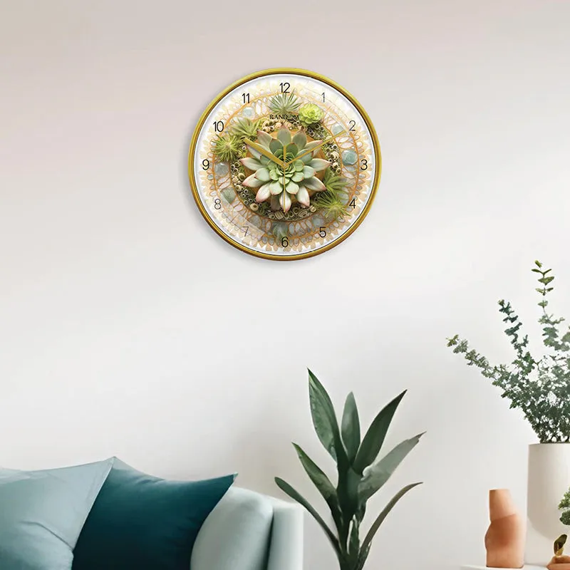 Orchid Orbit Analog Wall Clock media 1
