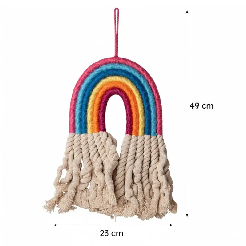 Rainbow Roll Woolen Wall Accent media 6