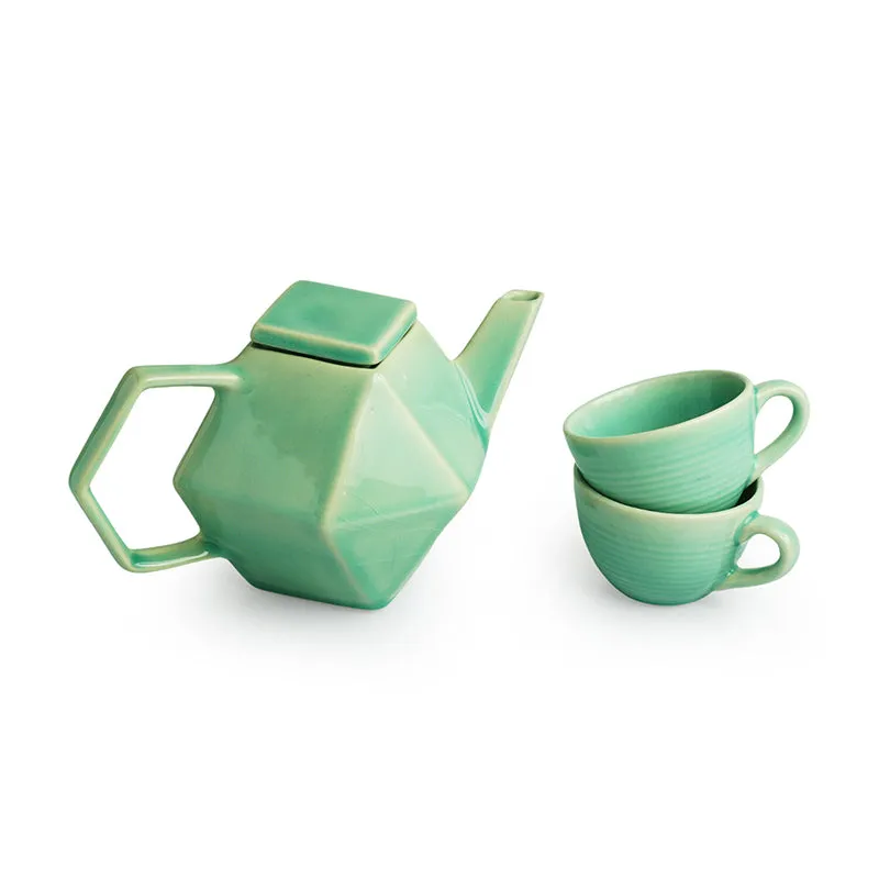 Zen Cha Ceramic Tea Set (840 mL/130 mL) - Three Piece Set media 3