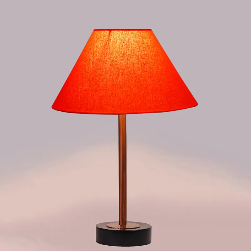 Cotin II Rodin Wooden Table Lamp - Orange,Copper,Black media 5