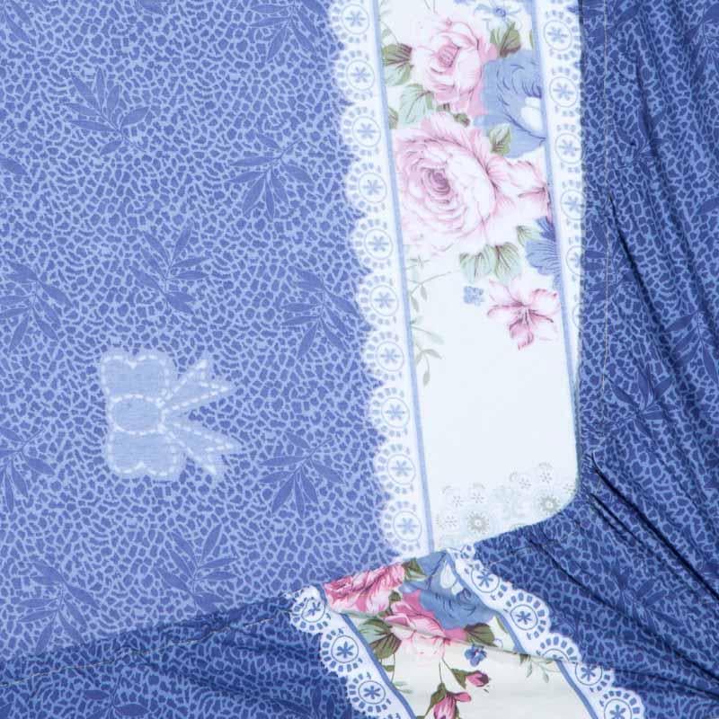 Retro Painted Floral Bedsheet - 150 GSM media 6