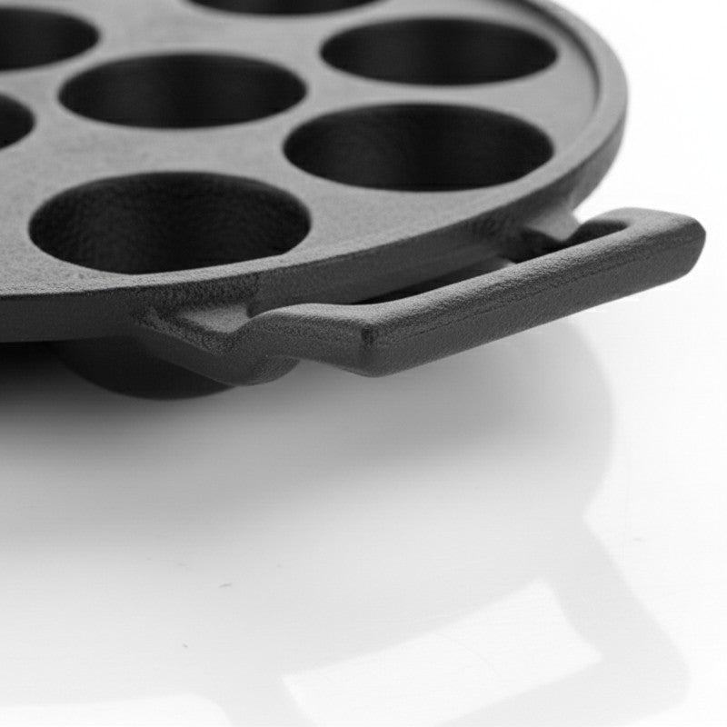 Twinhold Round Cast Iron Paniyaram Pan media 8