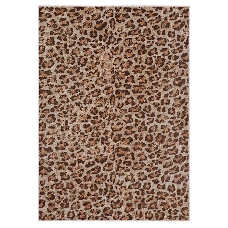 Leoperd Loom Carpet - Dark Brown media 1