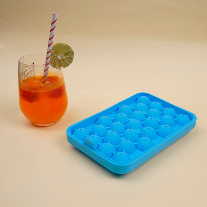 Geometric Silicone 25-Cube Ice Mould - Blue media 5