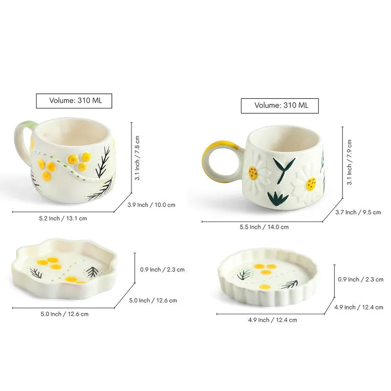 Sunbeam Bloom Cup & Saucer - Set of Two (310 ML) media 8
