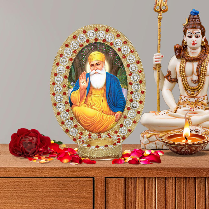 Guru Nanak Dev Photo Frame - Oval