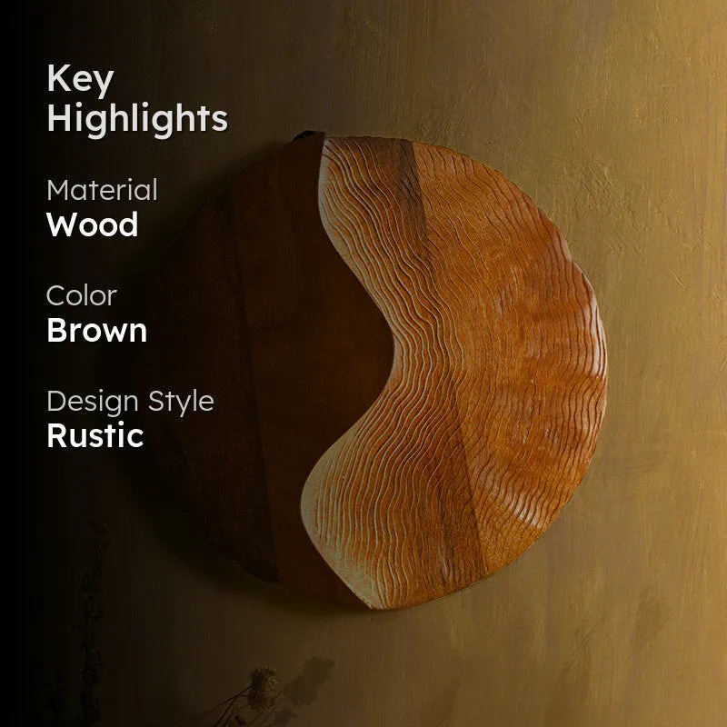 Teakia Wooden Wall Lamp media 2