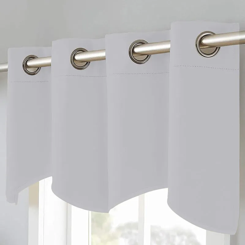 Vienna Pleated Curtain Valance (Silver) - Set Of Two media 4