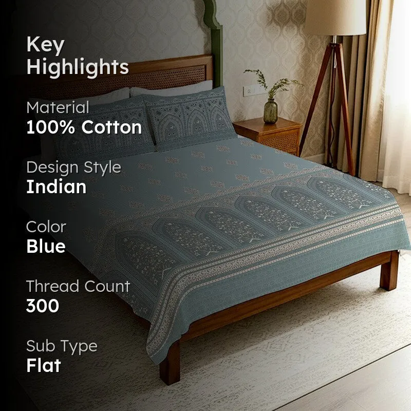 Urban Space Royal Simplicity Cotton Bedsheet - 300 TC media 2