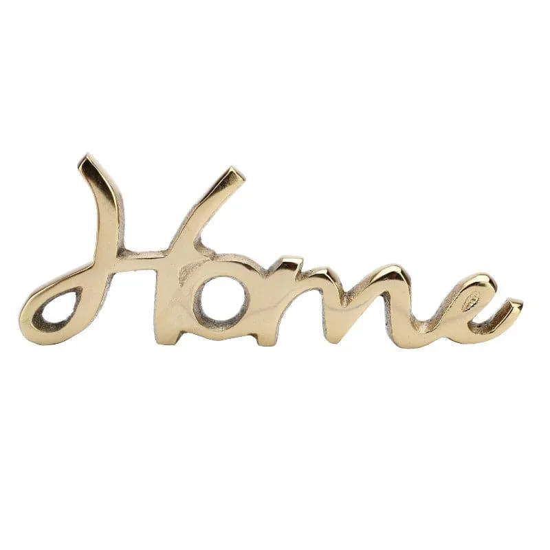 Home Aluminium Typography Showpiece - Gold media 5