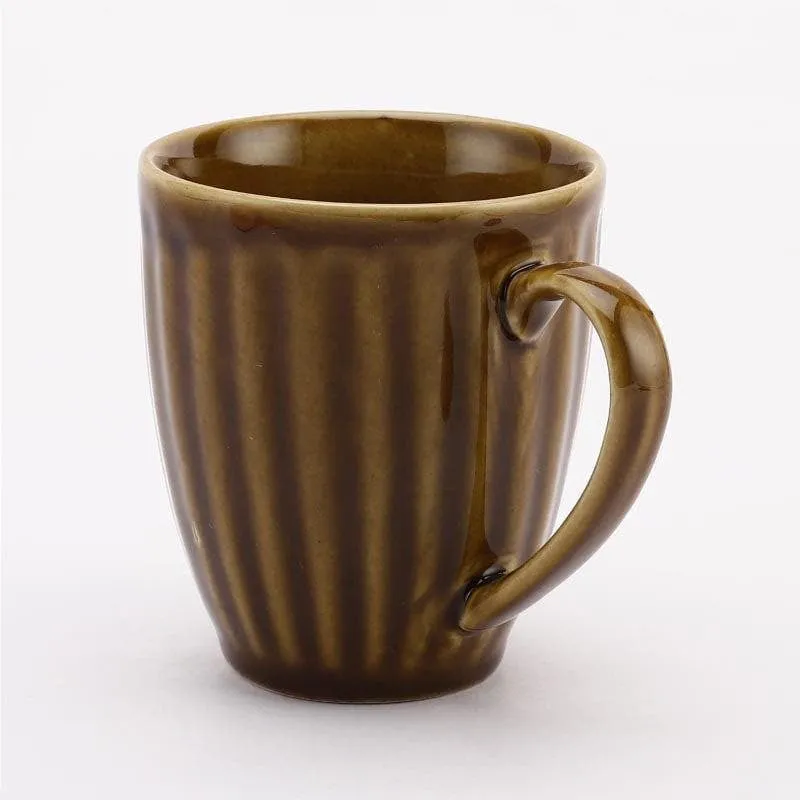 Earthy Ceramic Coffee Mug (400 mL Each) - Set of Six media 3