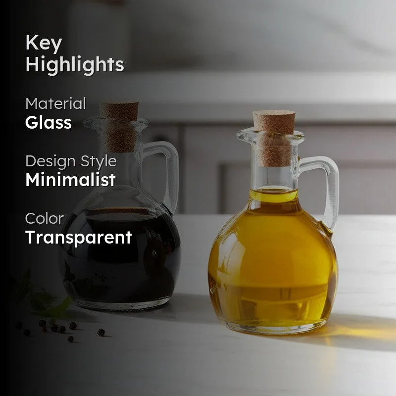 Pure Pour Glass Oil Dispenser (180 mL Each) - Set Of Two media 2