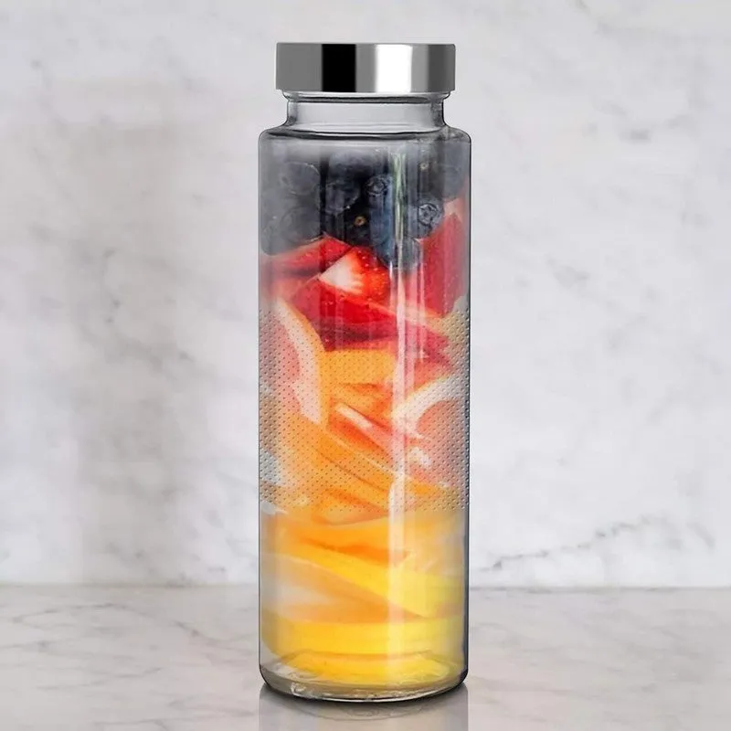CrystalSip Transparent Glass Bottle (750 mL Each) - Set Of Two media 5