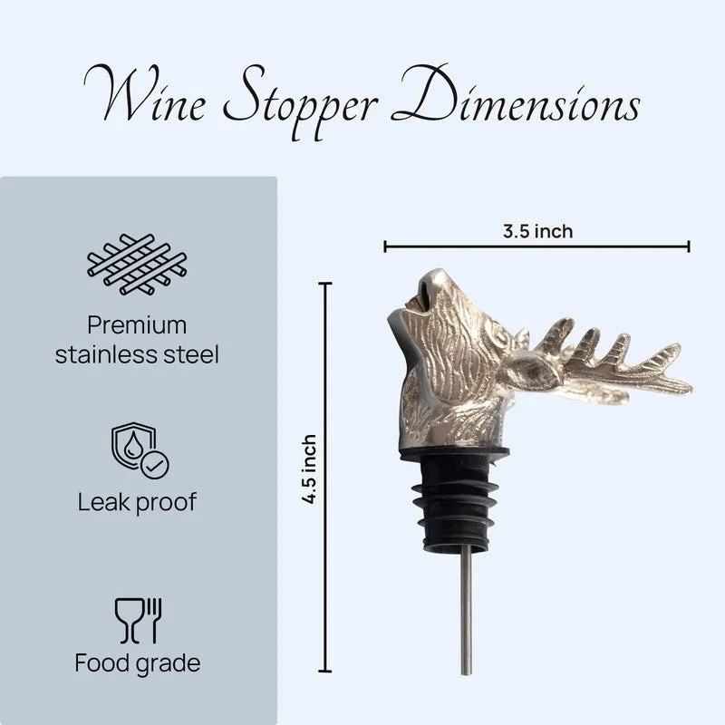 Royal Antler Stainless Steel Pourer - Silver media 8