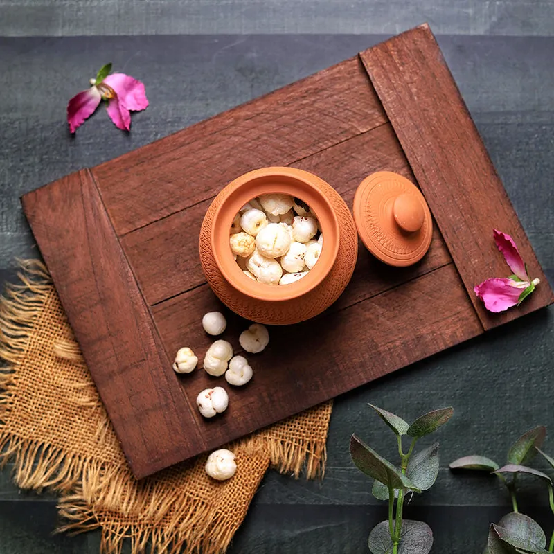 Clay Curve Terracotta Jar - 420 mL media 5