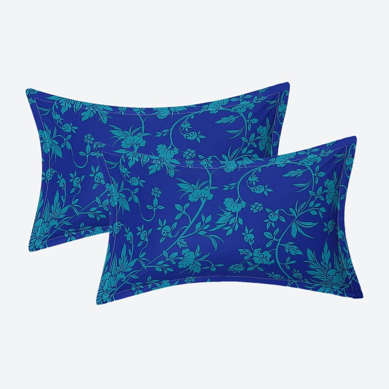 Monte Carlo Dio Mandala Cotton Bedsheet (White,Blue) - 104 TC media 8