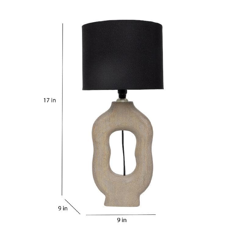Bisara Tissle Fabric Table Lamp - Black,Grey media 5