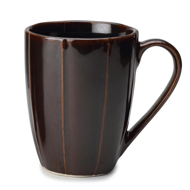 Ciro Porcelain Coffee Mug (300 mL) -Brown media 3