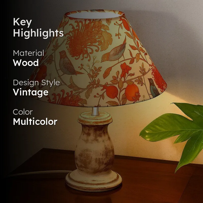ShineLoom Chic Wooden Table Lamp - Multicolor media 2