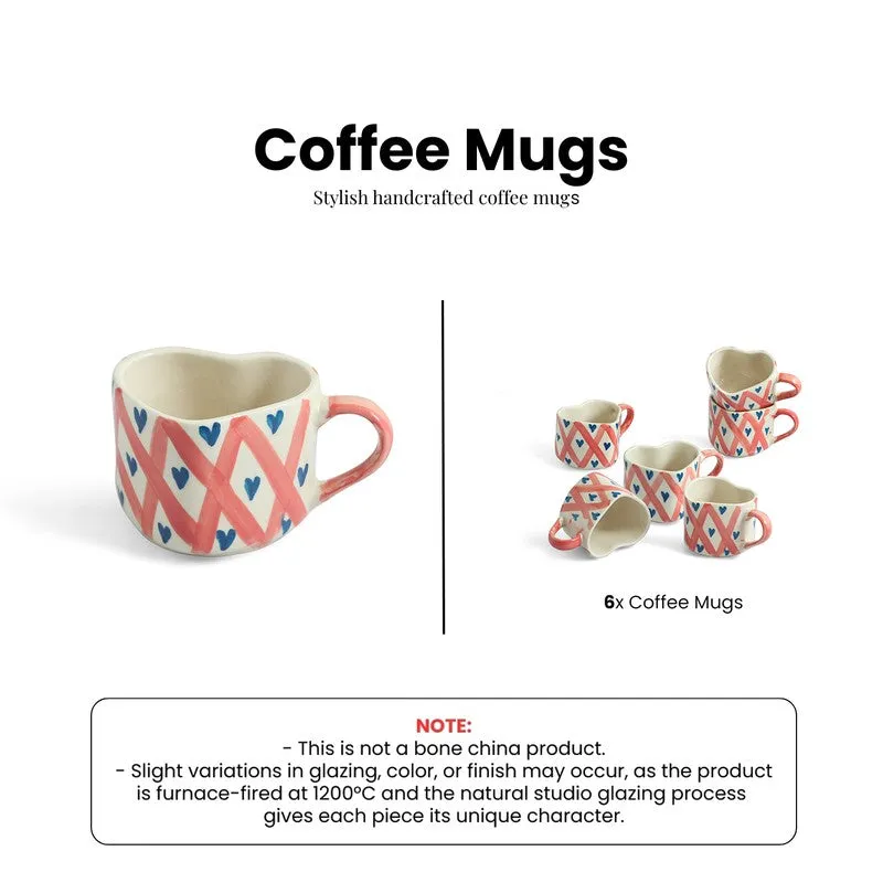 Sweetheart Ceramic Coffee Mug (300 mL Each) - Set Of Six media 6