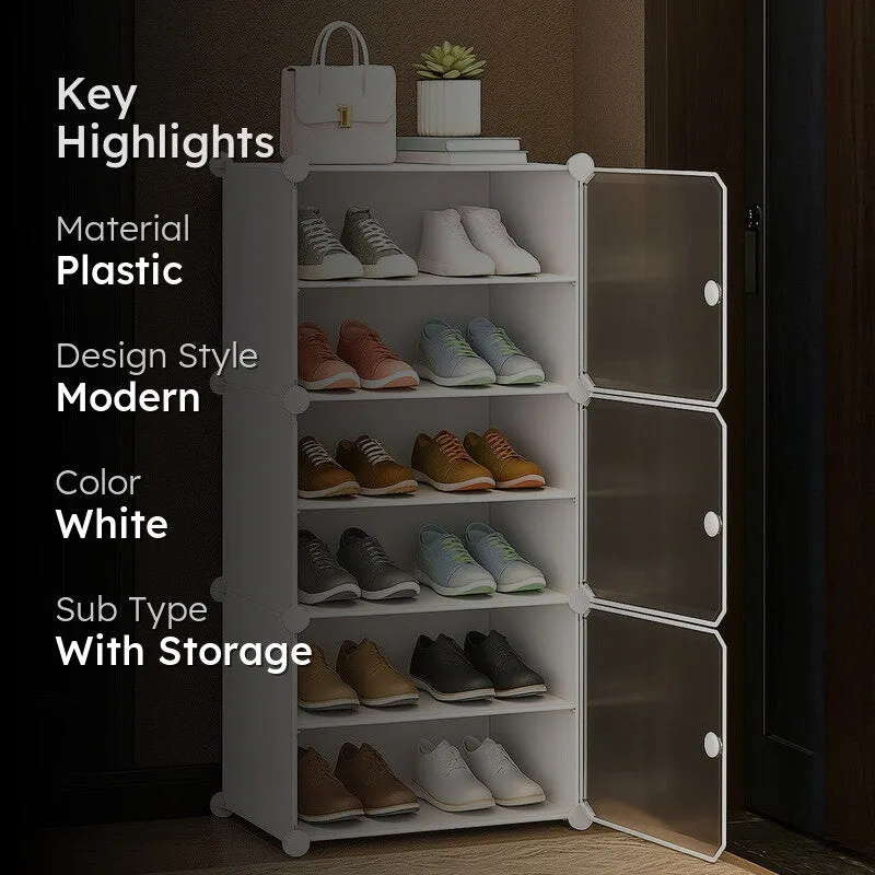 Rioware Modular Home Shoe Racks - White media 2