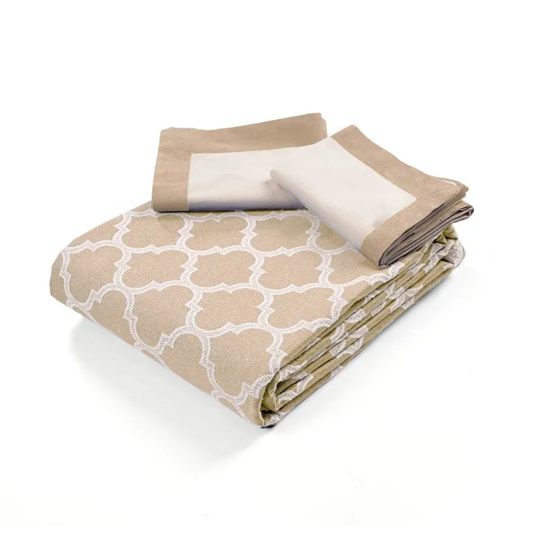Axis Aura Cotton Bedsheet (Beige) - 224 TC media 6