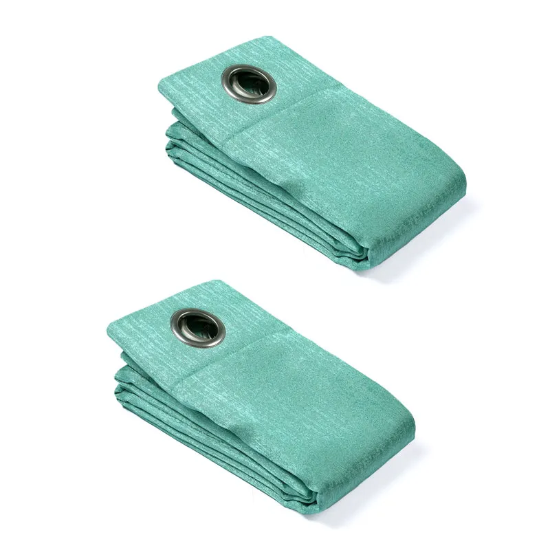 Saral Home Auriel Room Darkening Curtain (Teal) - Set Of Two media 6