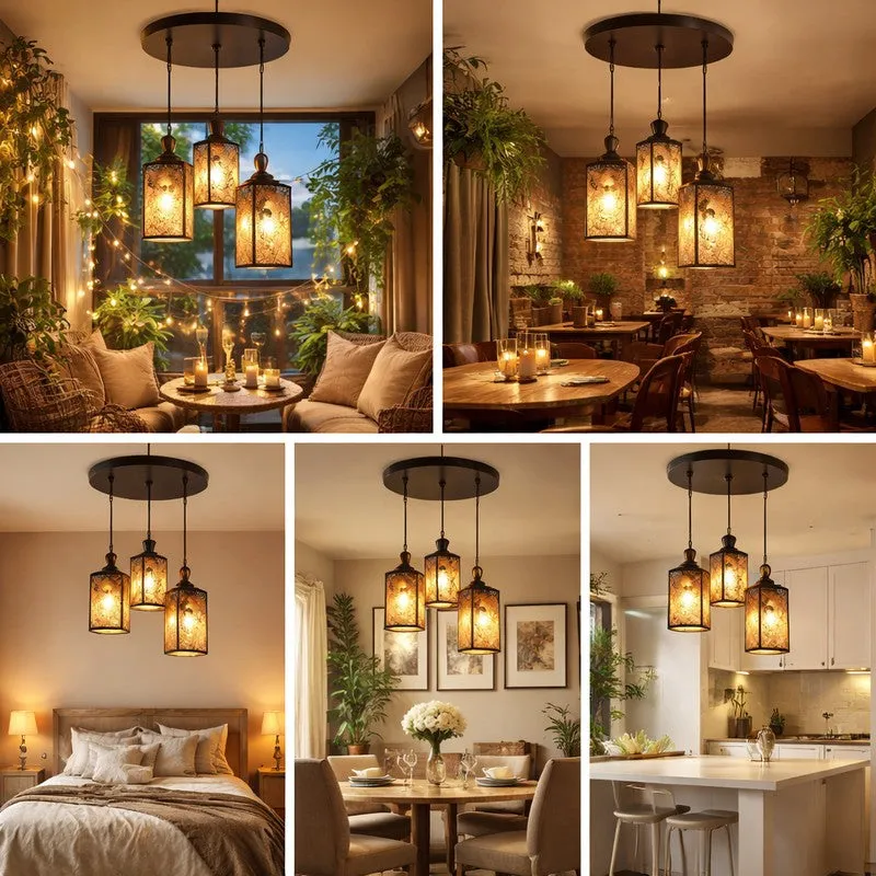 Botanic Glow Metal Cluster Ceiling Lamp media 7
