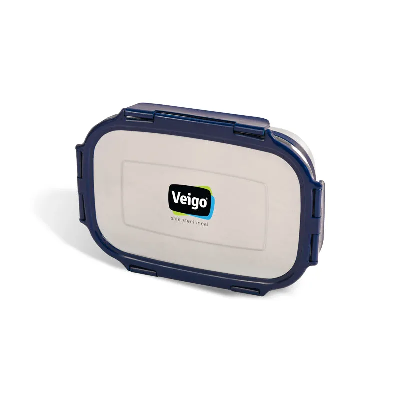 Delico Pack Blue Lunch Box With Insulated Pouch (775 /150 mL) - Three Piece Set media 3